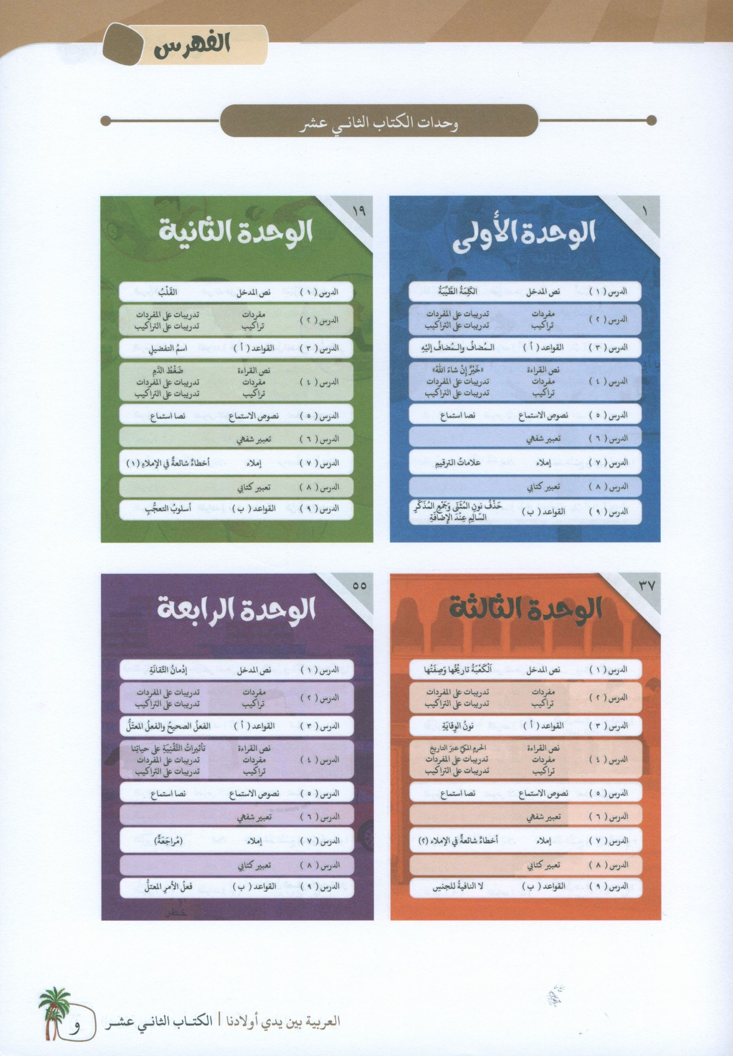 Arabic Between Our Children's Hands Teacher Guide Level 12 العربية بين يدي أولادنا