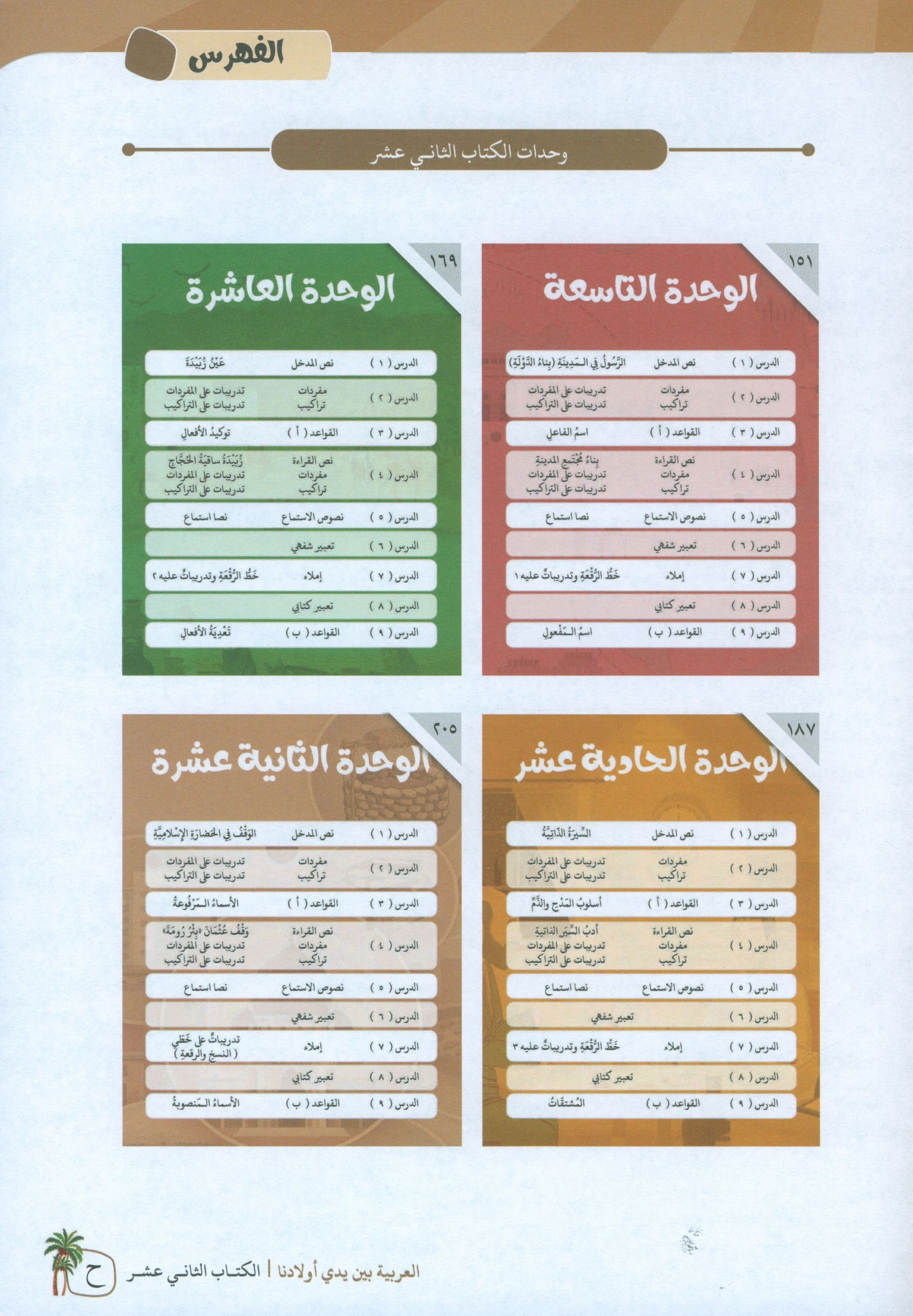 Arabic Between Our Children's Hands Teacher Guide Level 12 العربية بين يدي أولادنا