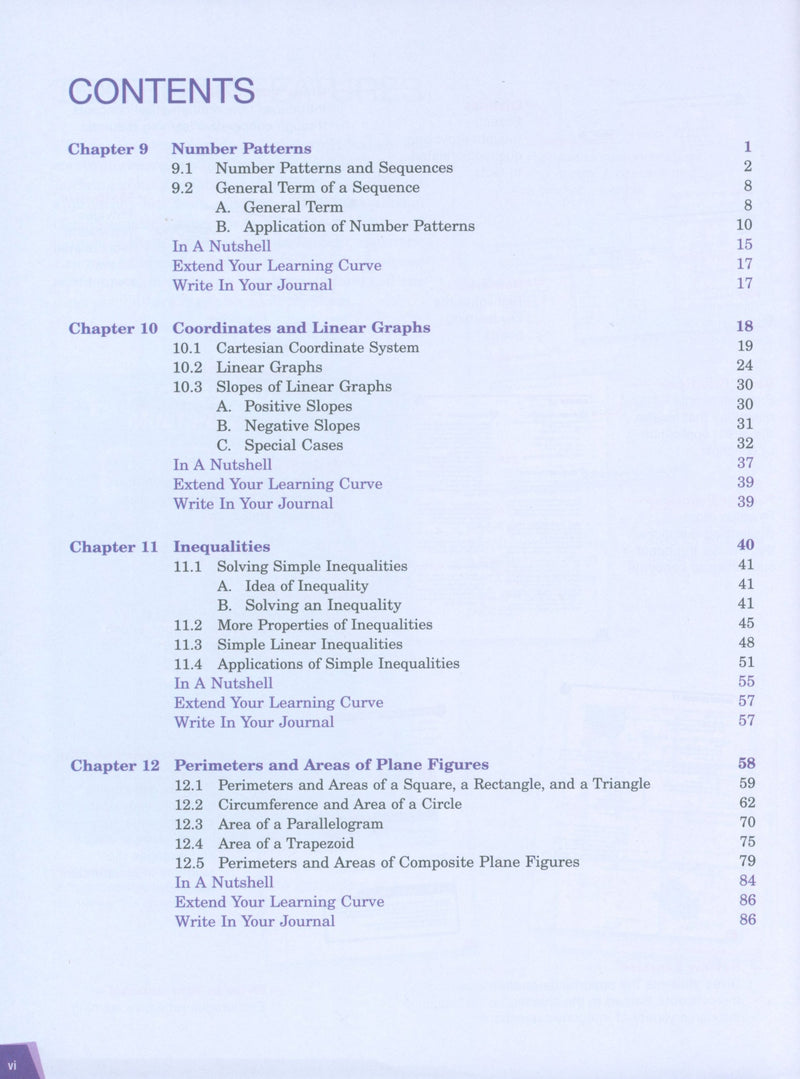 كتاب الأبعاد في الرياضيات 7B
