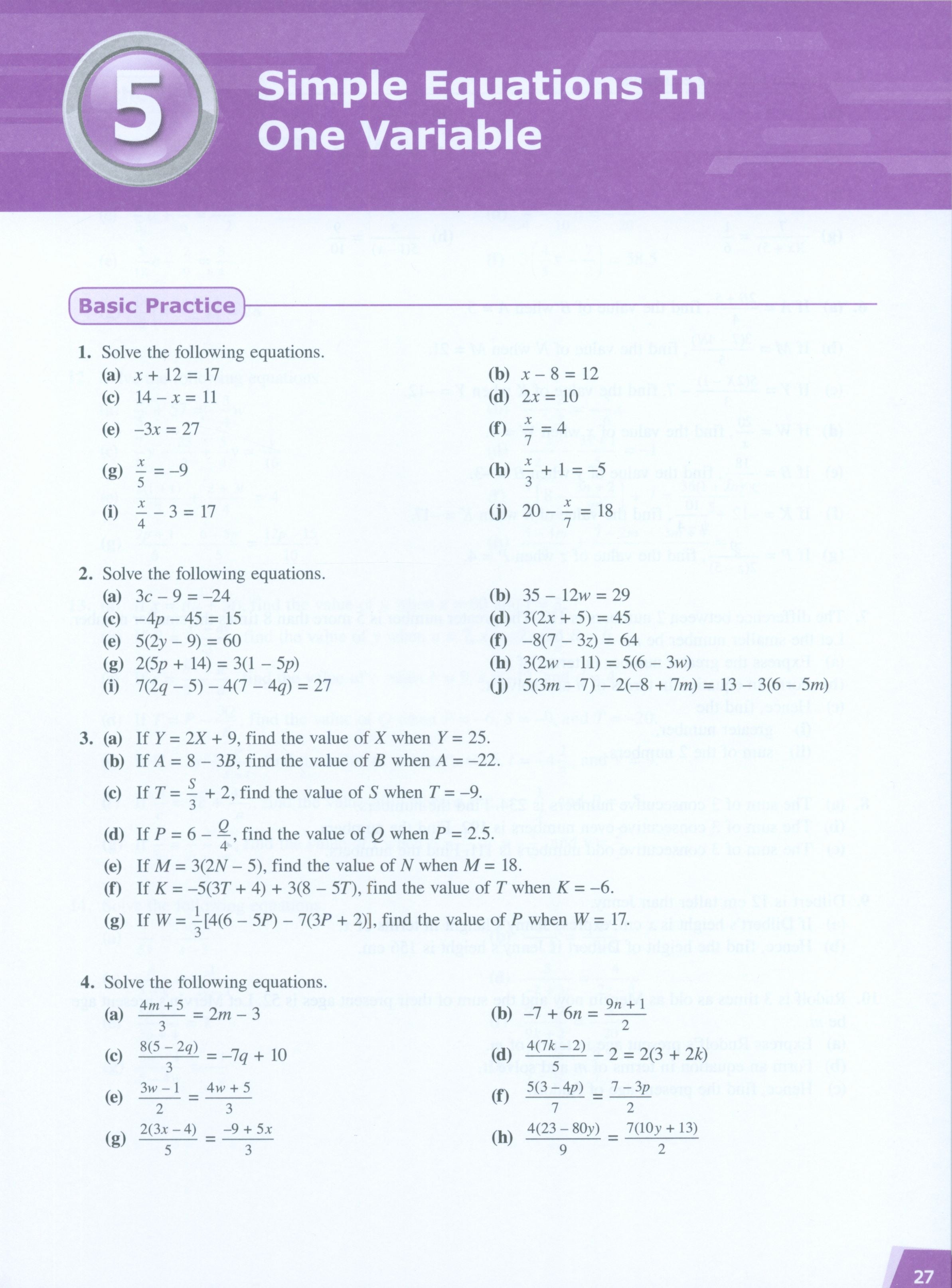 Dimensions Math Workbook 7A