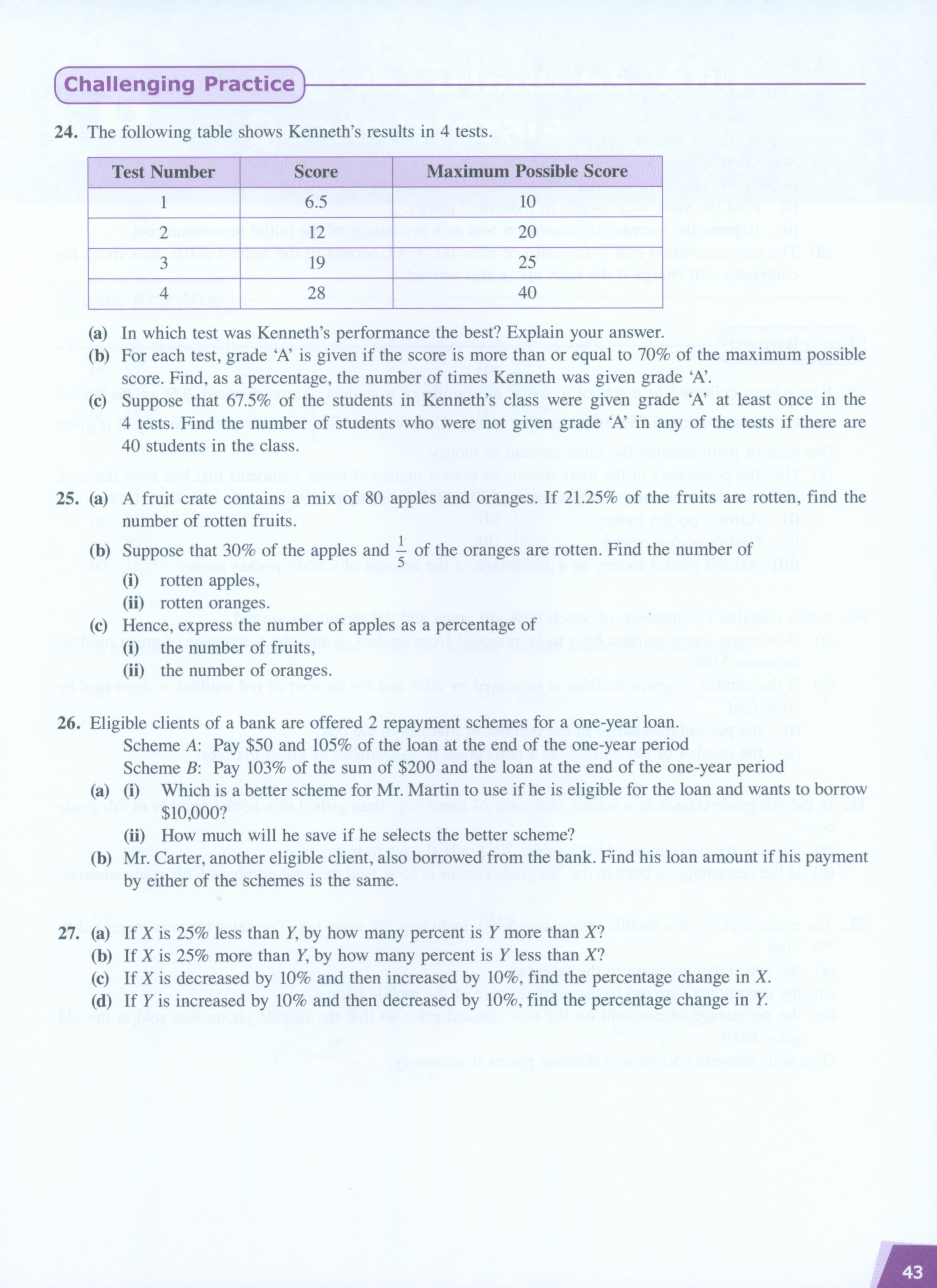 Dimensions Math Workbook 7A