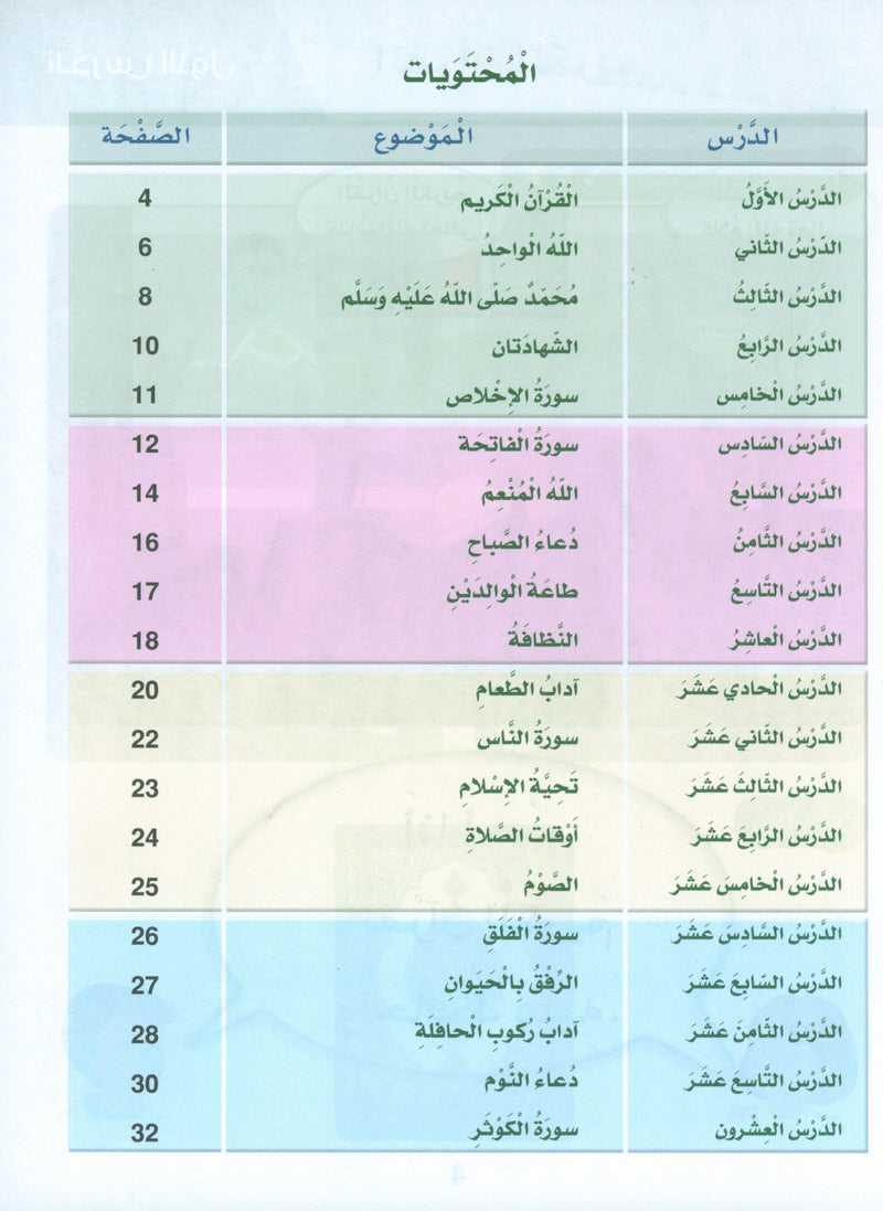 Islamic Sanabel KG1 سنابل الإسلام بستان