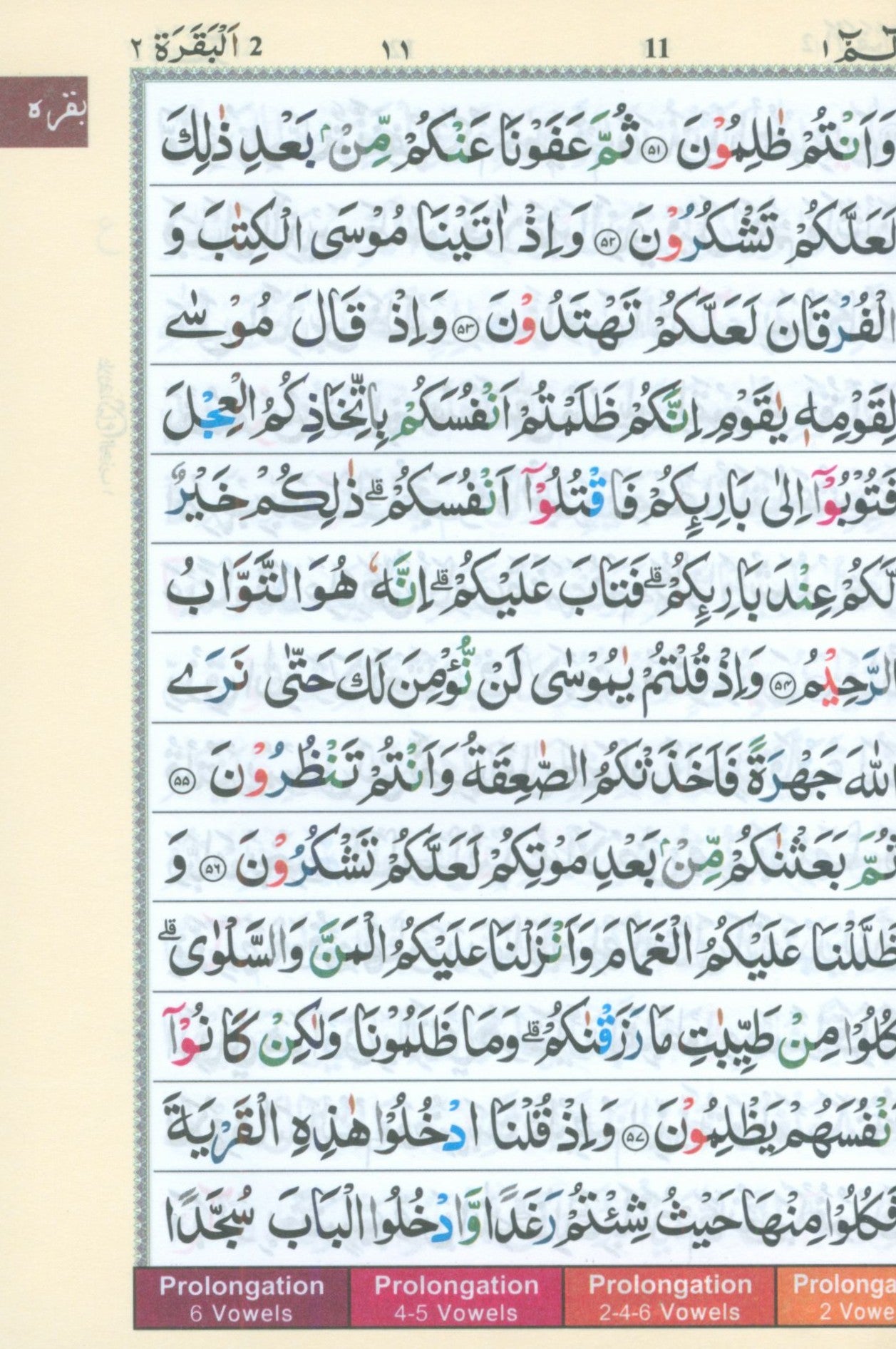 Color Coded Tajweed Quran Indian Calligraphy Size 5 x 7 (Arabic Edition)