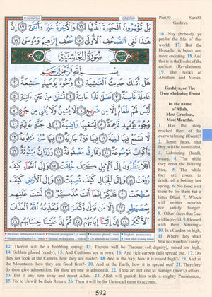 Tajweed Quran with English Translation & Transliteration Pocket Size (3.5