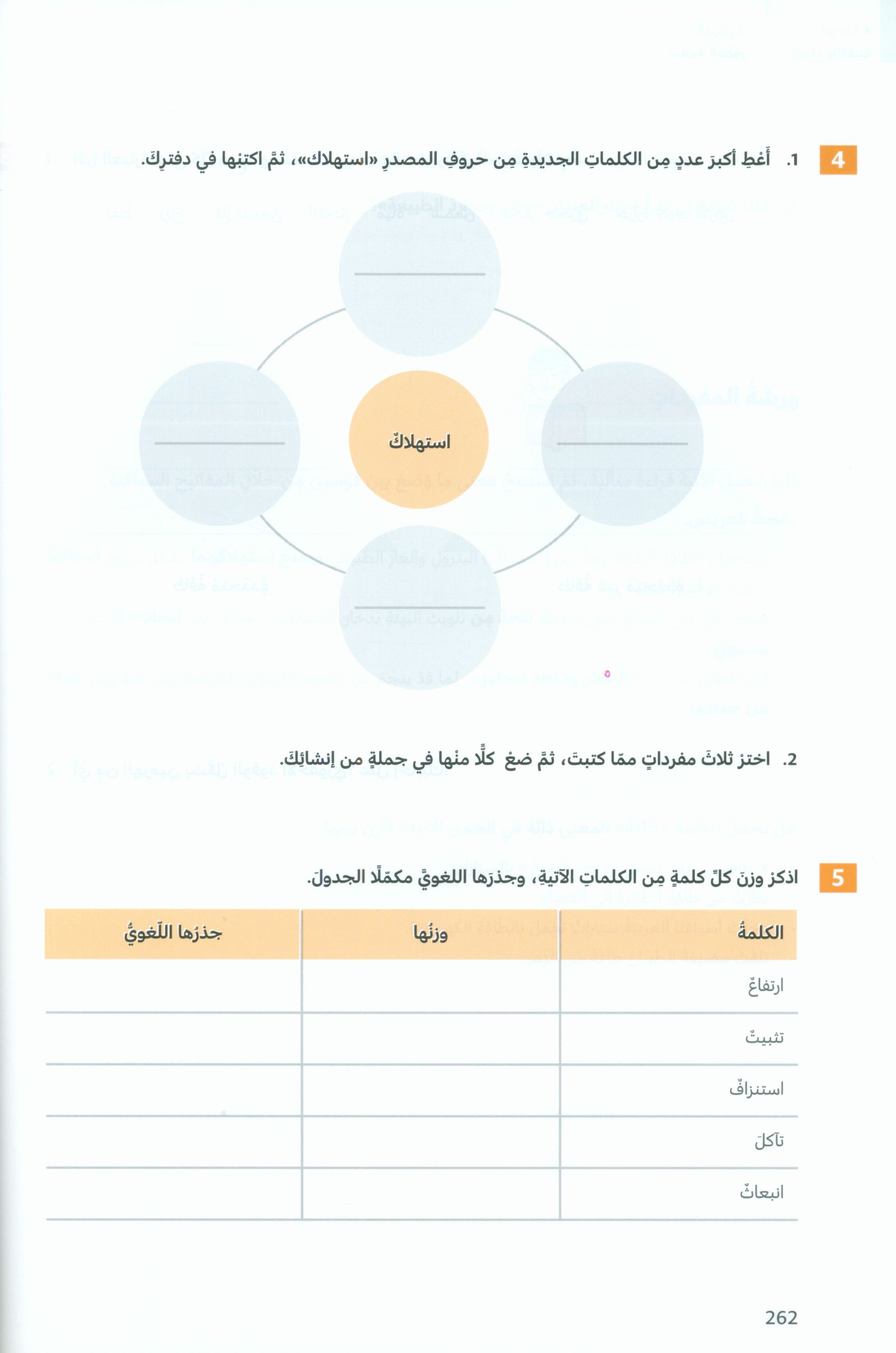 In Arabic Textbook: Grade 8 Part 2 بالعربي