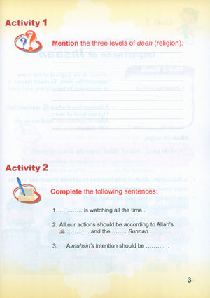 ICO Islamic Studies Textbook: Grade 3 (English - Light Edition)