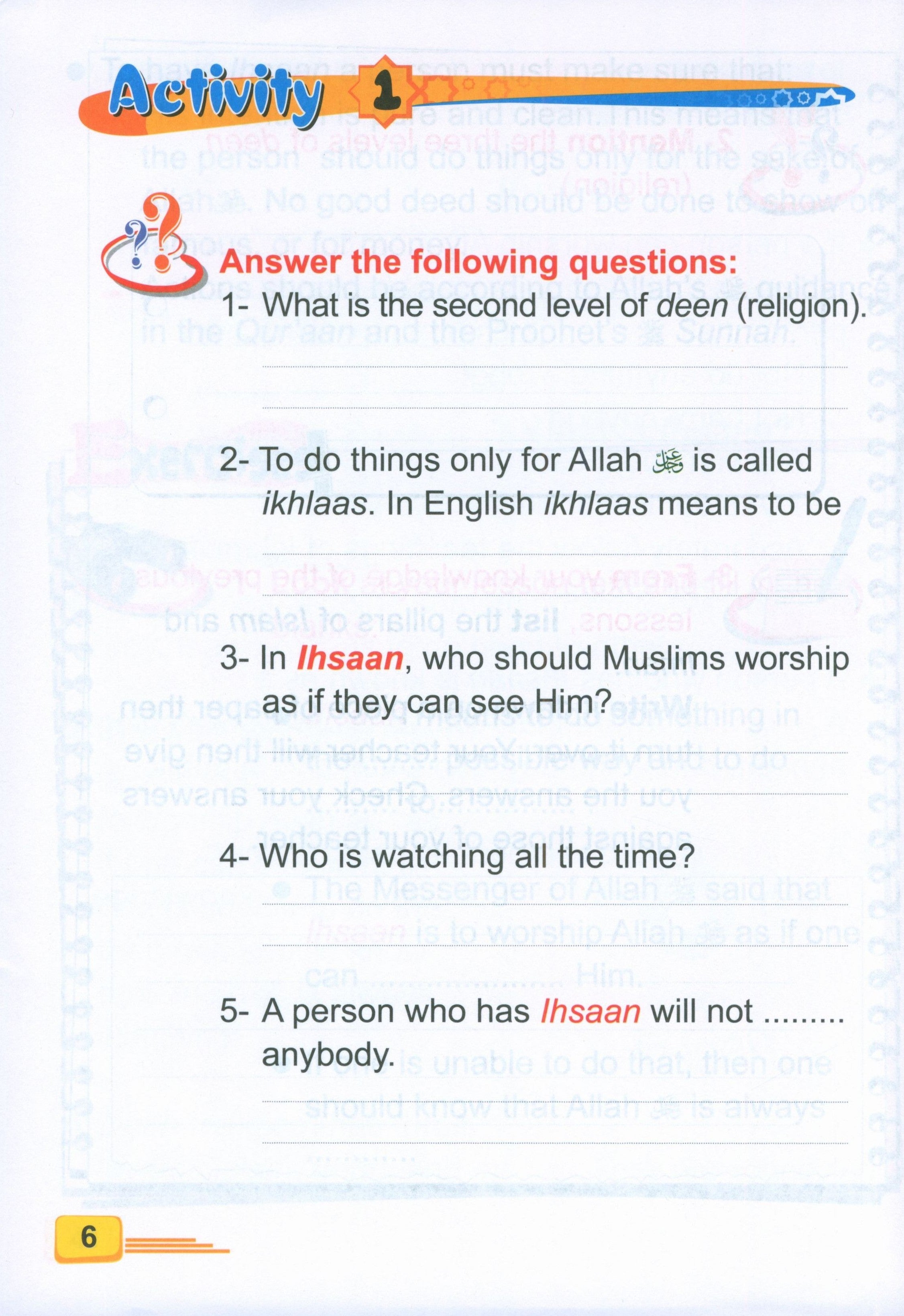 ICO Islamic Studies Textbook Level 3 Part 1