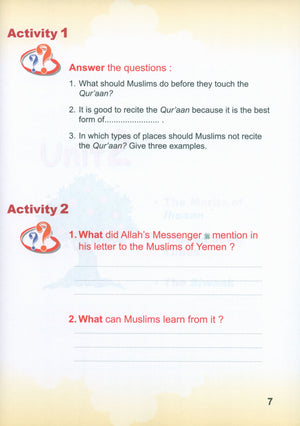 ICO Islamic Studies Textbook: Grade 3 (English - Light Edition)