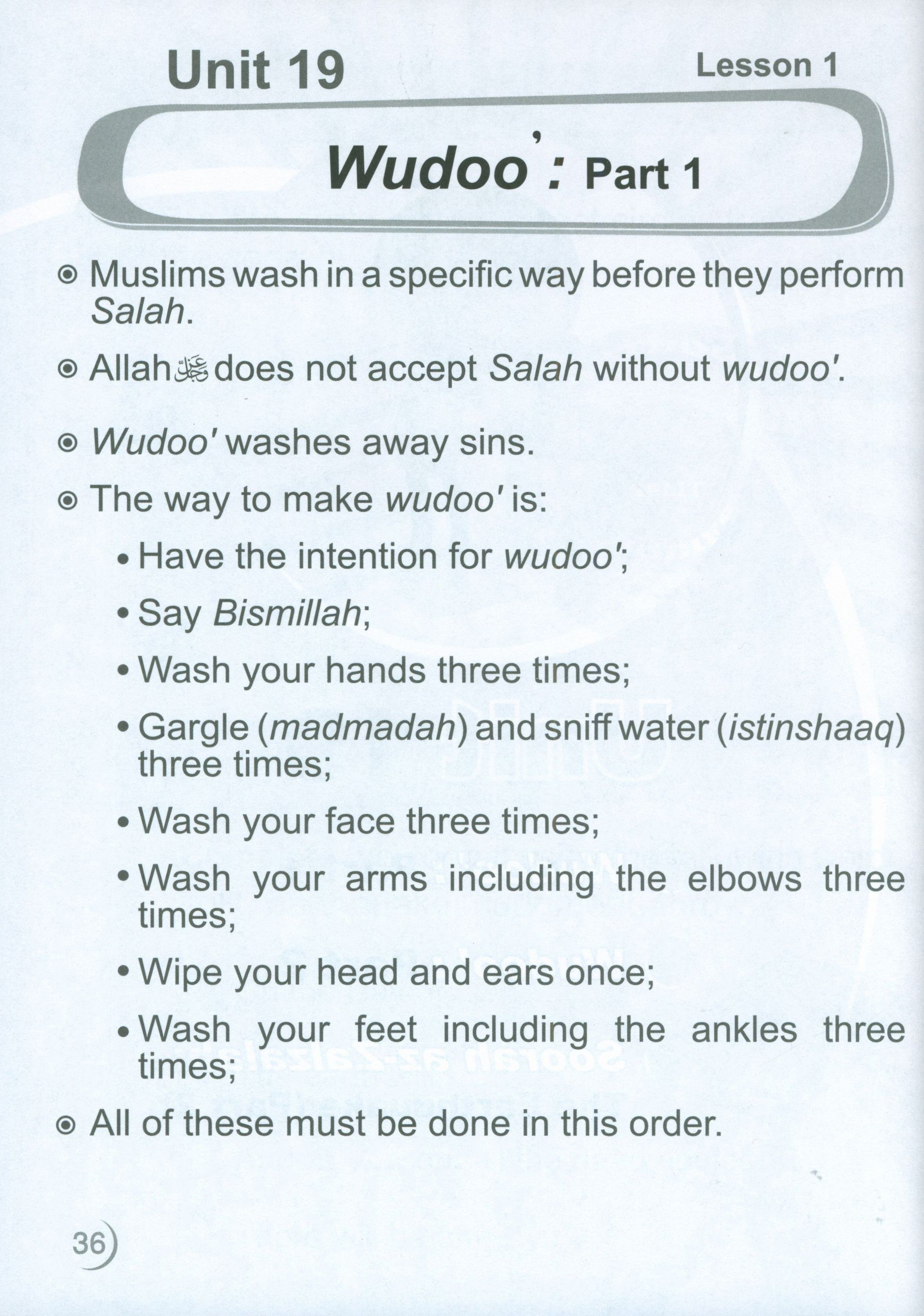 ICO Islamic Studies Workbook Level 1 Part 2