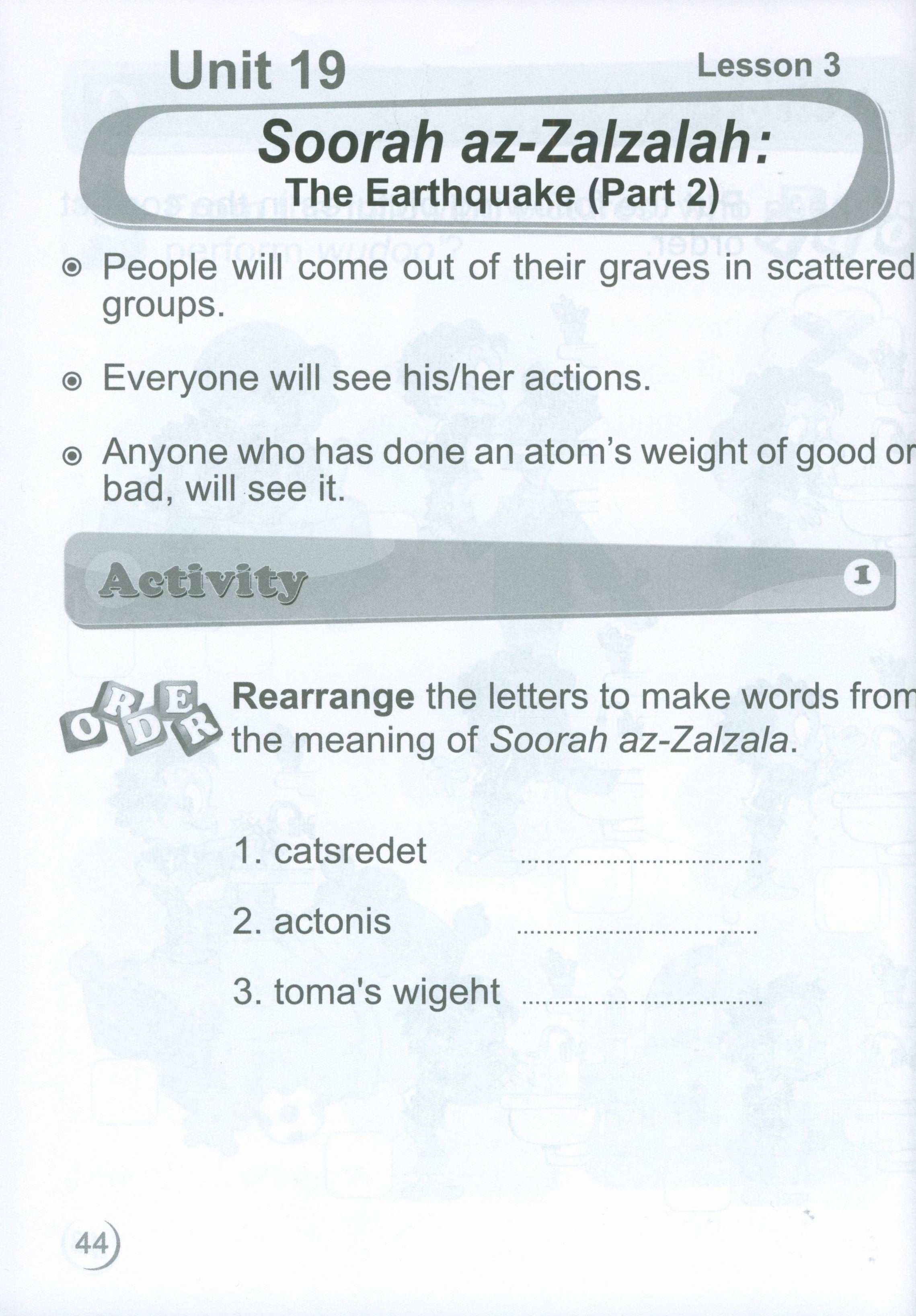 ICO Islamic Studies Workbook Level 1 Part 2