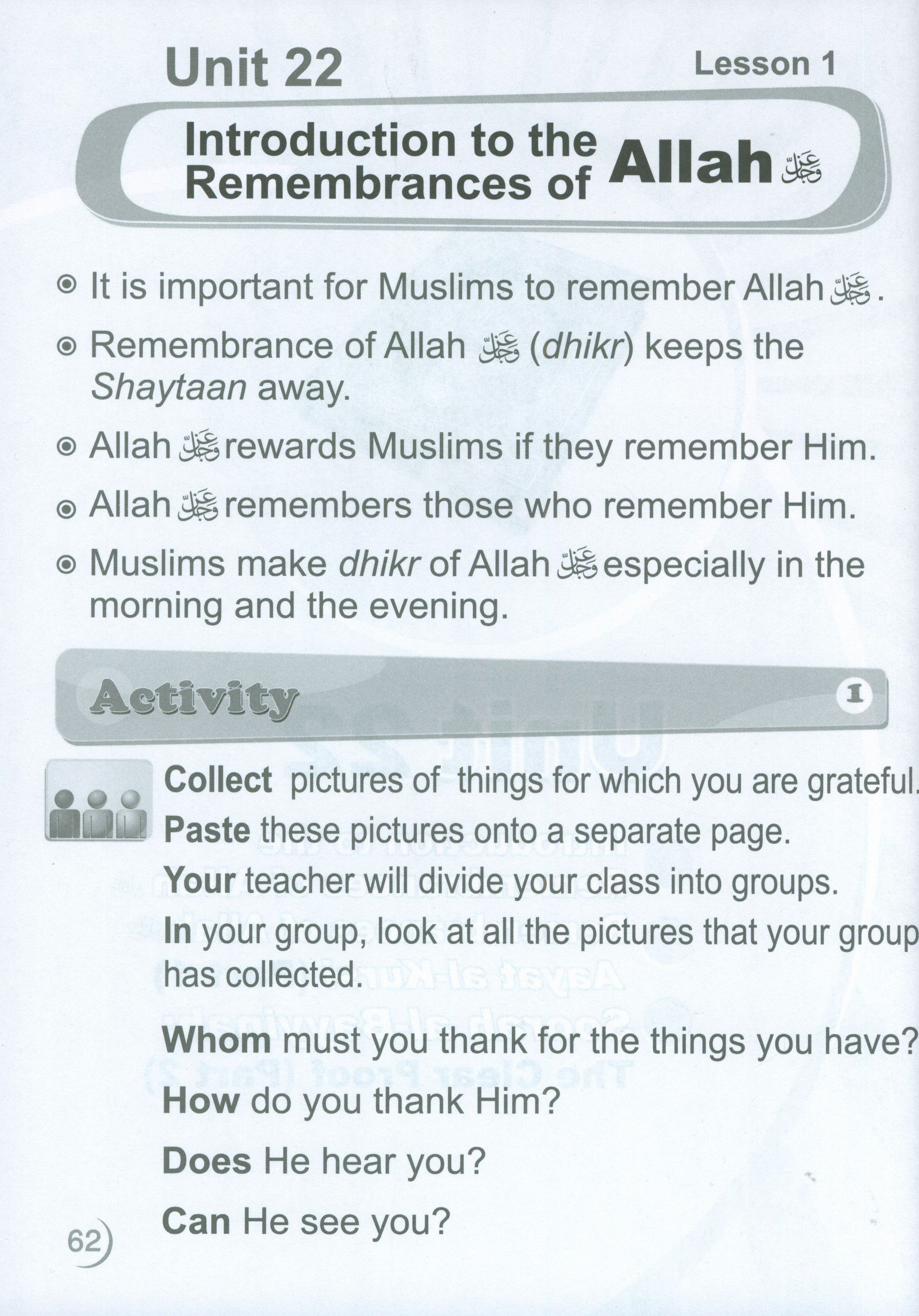 ICO Islamic Studies Workbook Level 1 Part 2