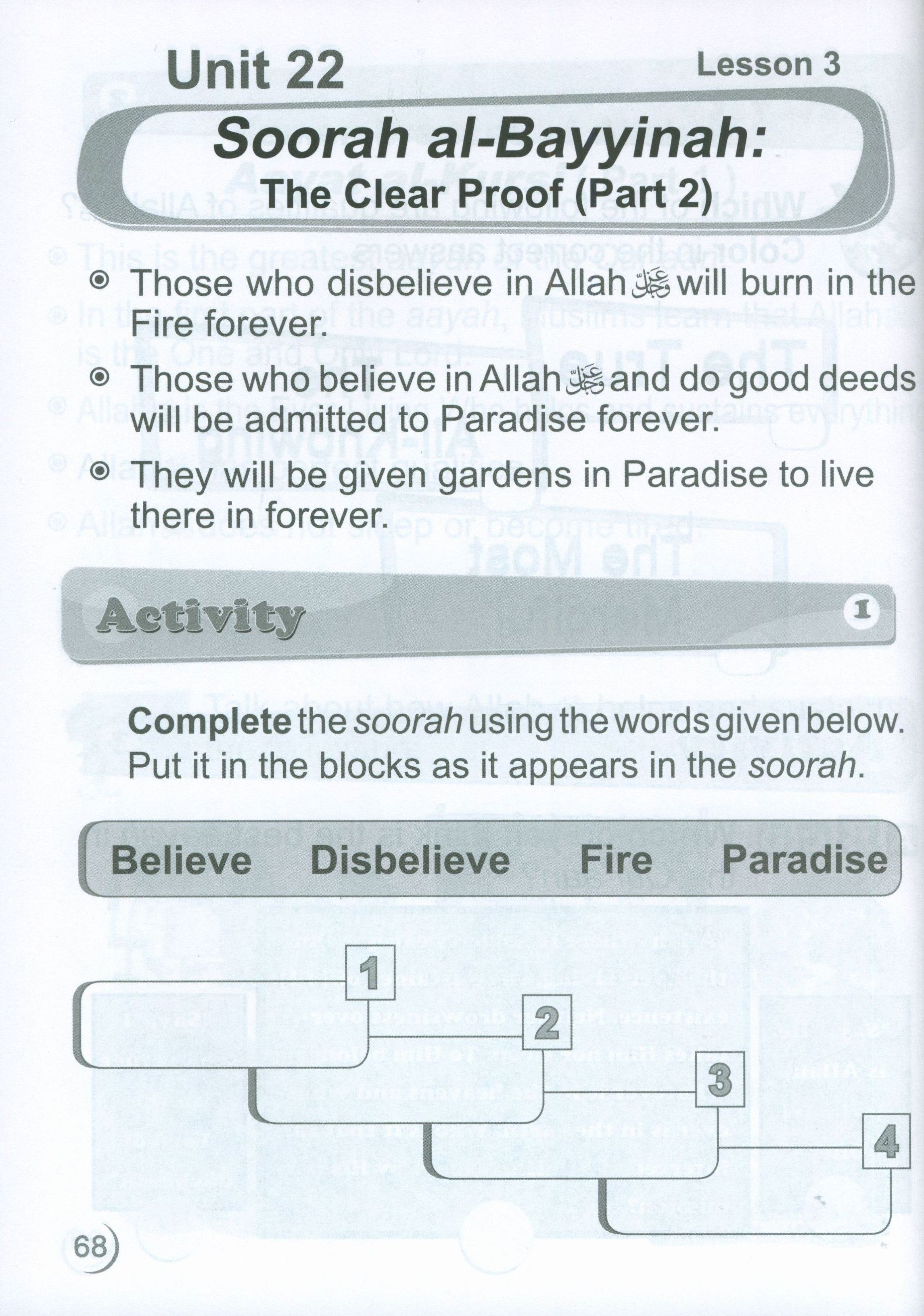ICO Islamic Studies Workbook Level 1 Part 2