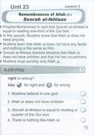 ICO Islamic Studies Workbook Level 1 Part 2