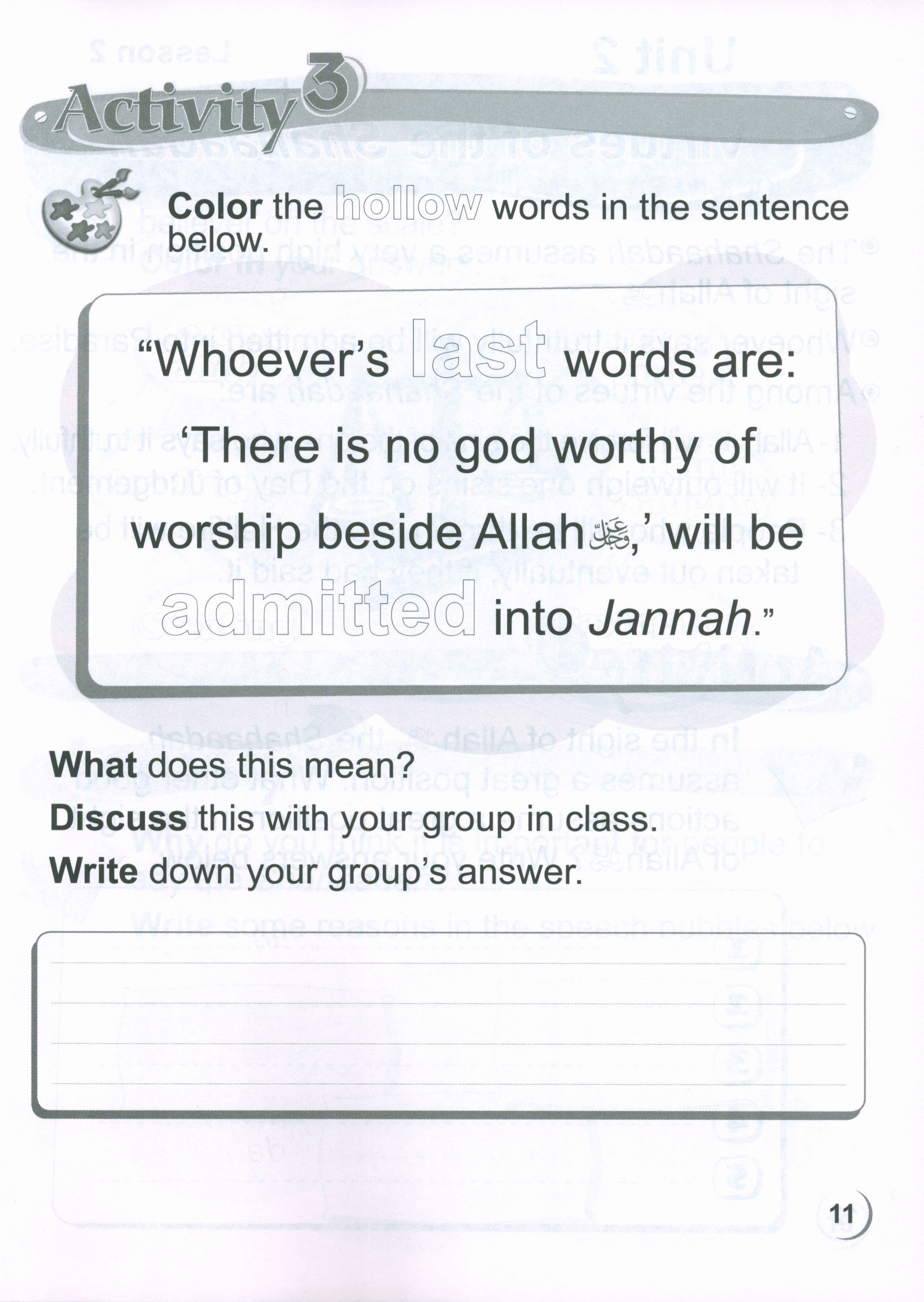 ICO Islamic Studies Workbook Level 2 Part 1