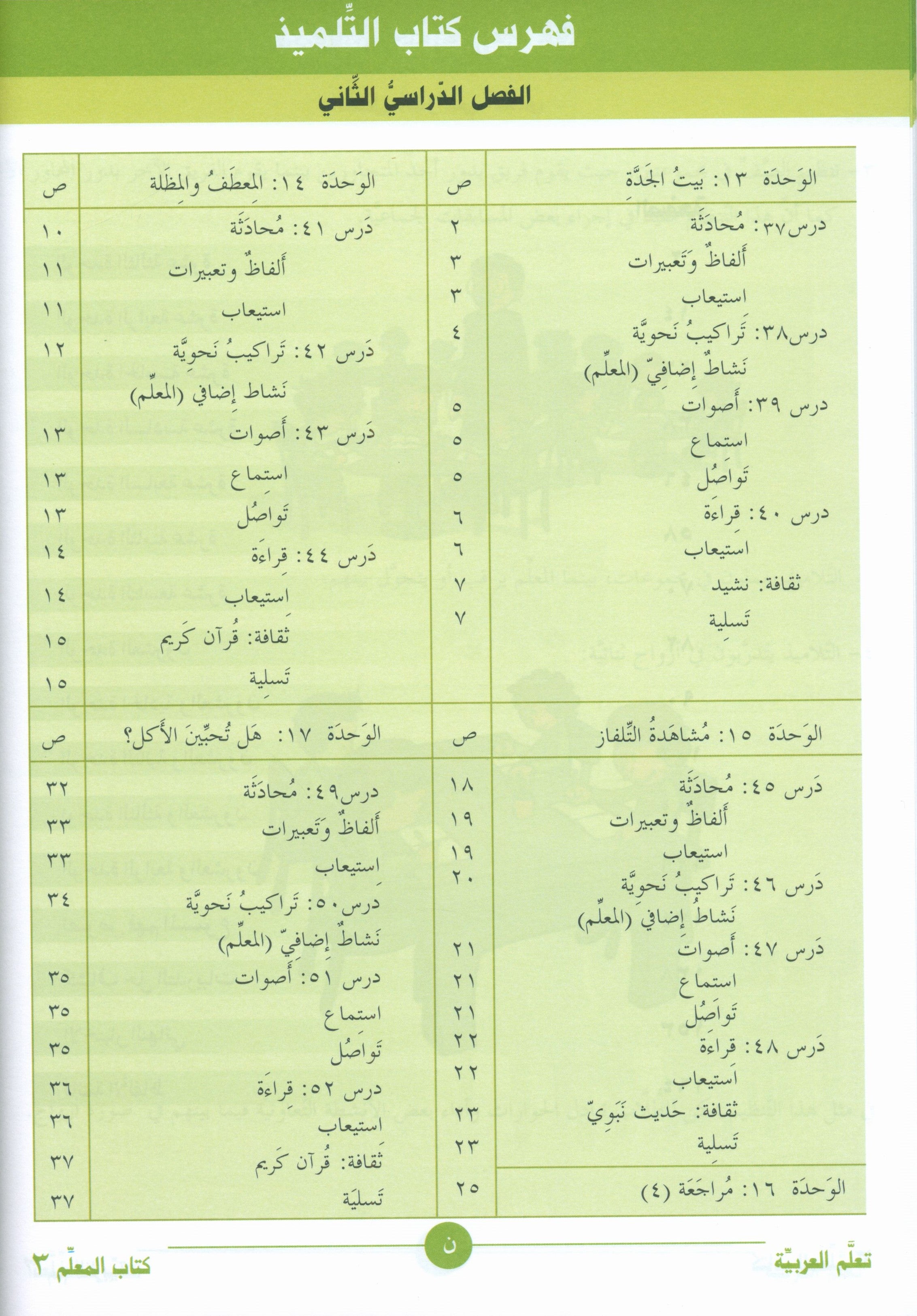 ICO Learn Arabic Teacher Book Level 3 Part 2 تعلم العربية كتاب المعلم