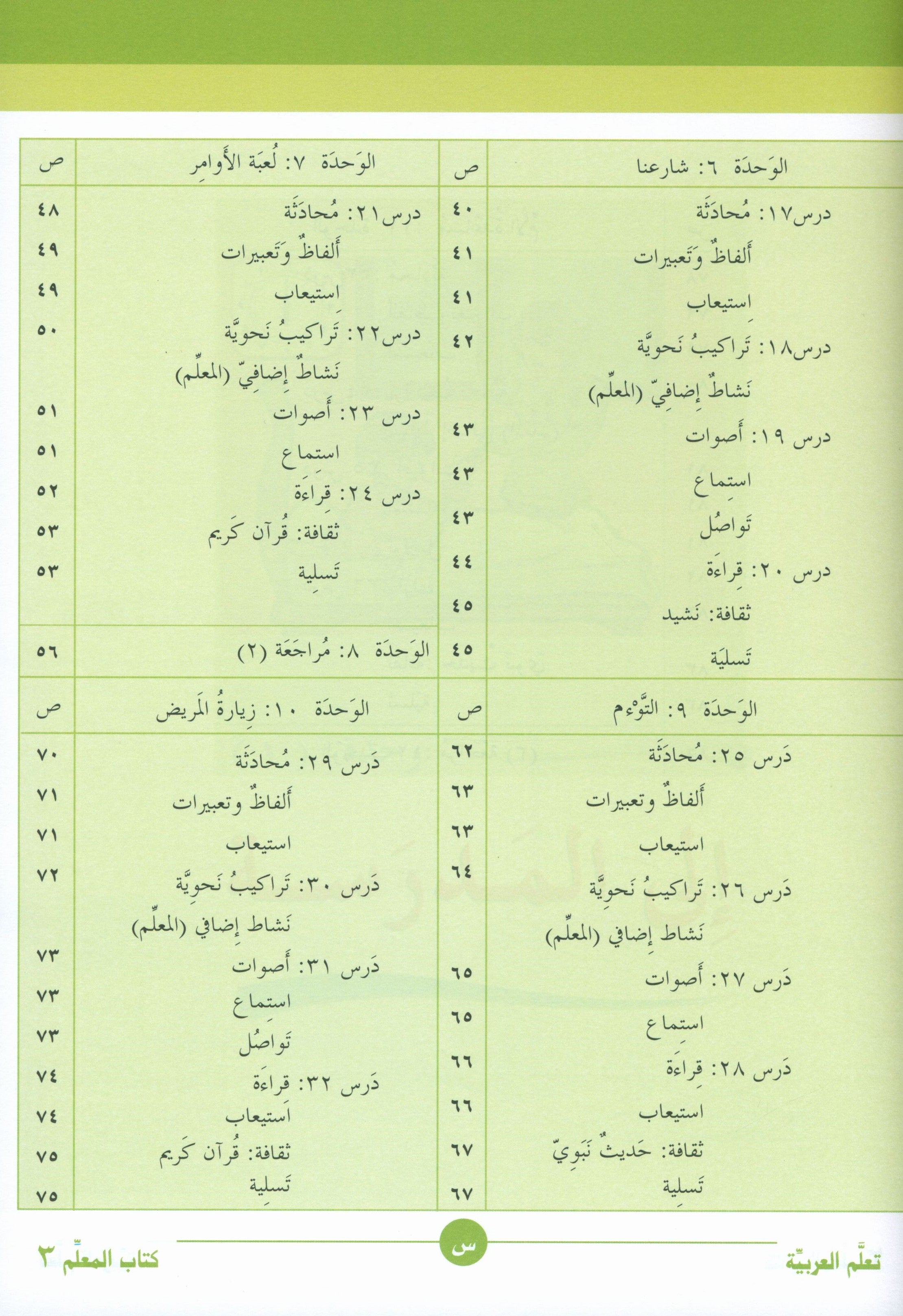 ICO Learn Arabic Teacher Book Level 3 Part 1 تعلم العربية كتاب المعلم