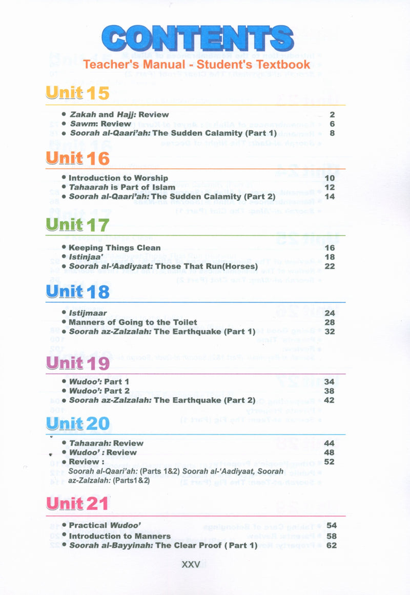 ICO Islamic Studies Teacher's Manual Level 1 Part 2