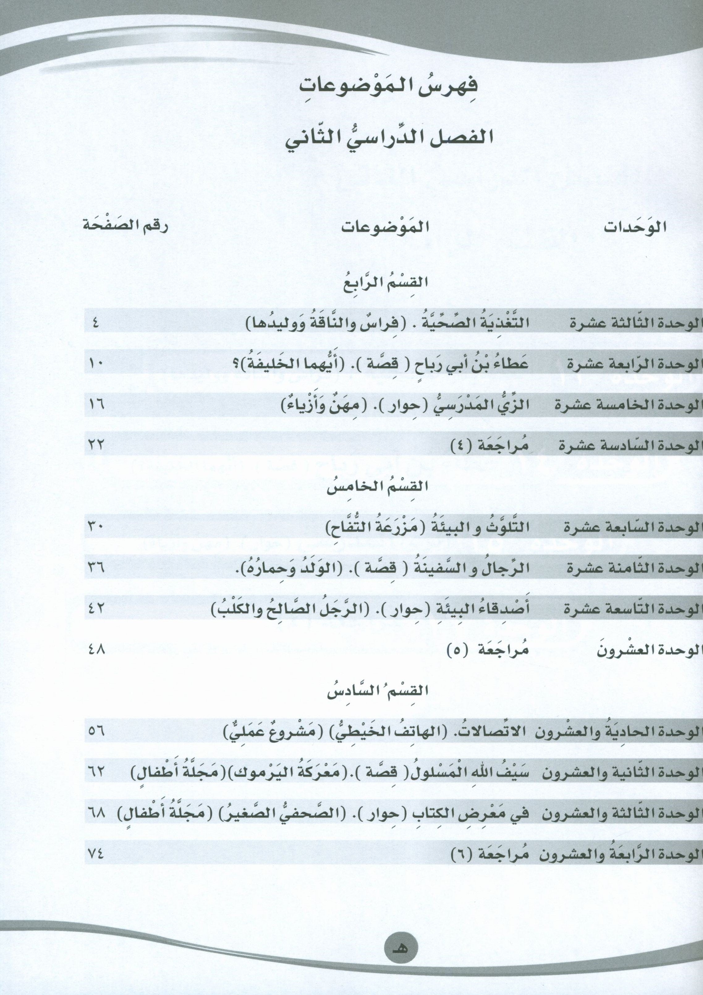 ICO Learn Arabic Workbook Level 6 Part 2 تعلم العربية كتاب التدريبات