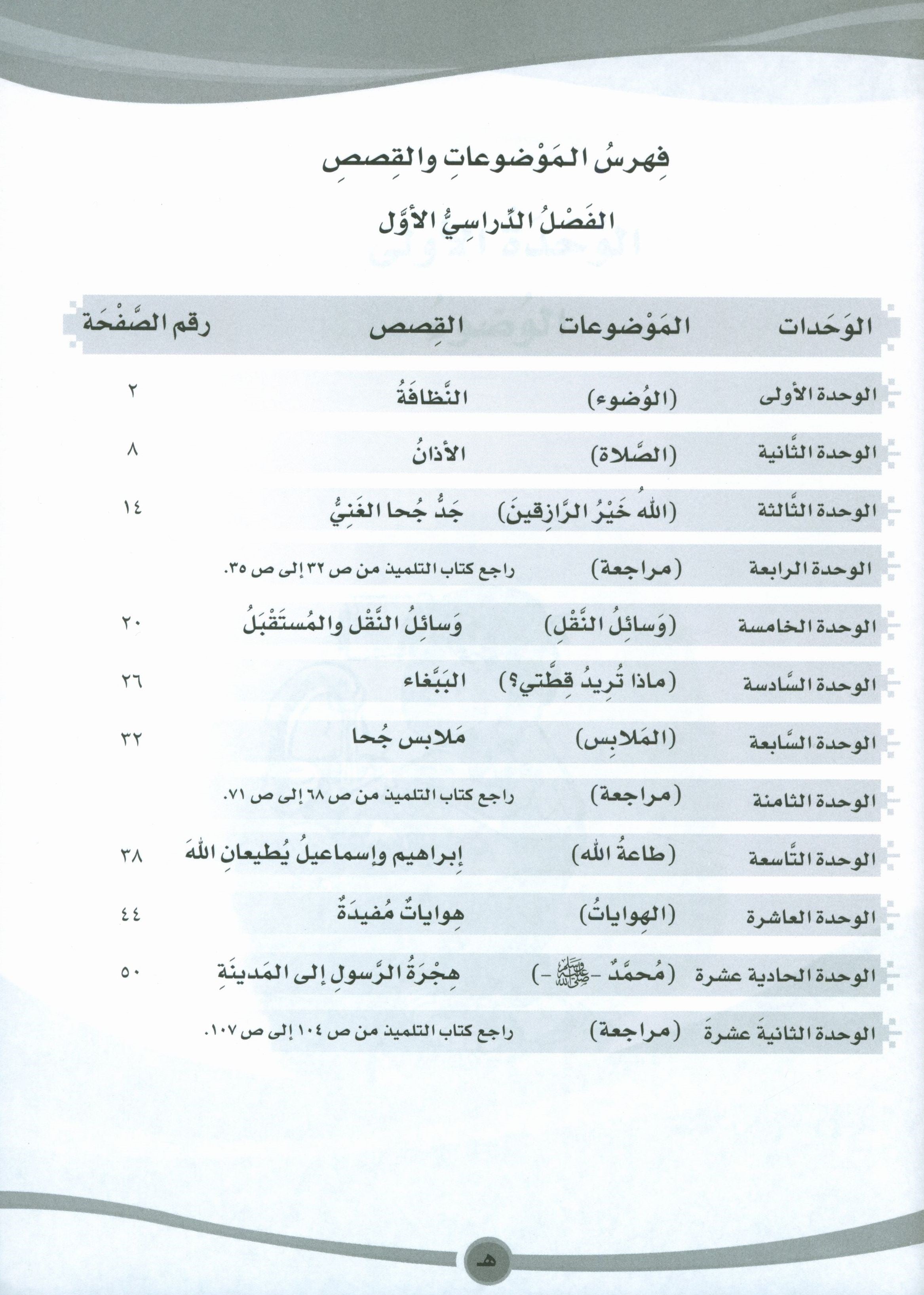 ICO Learn Arabic Workbook Level 5 Part 1 تعلم العربية كتاب التدريبات