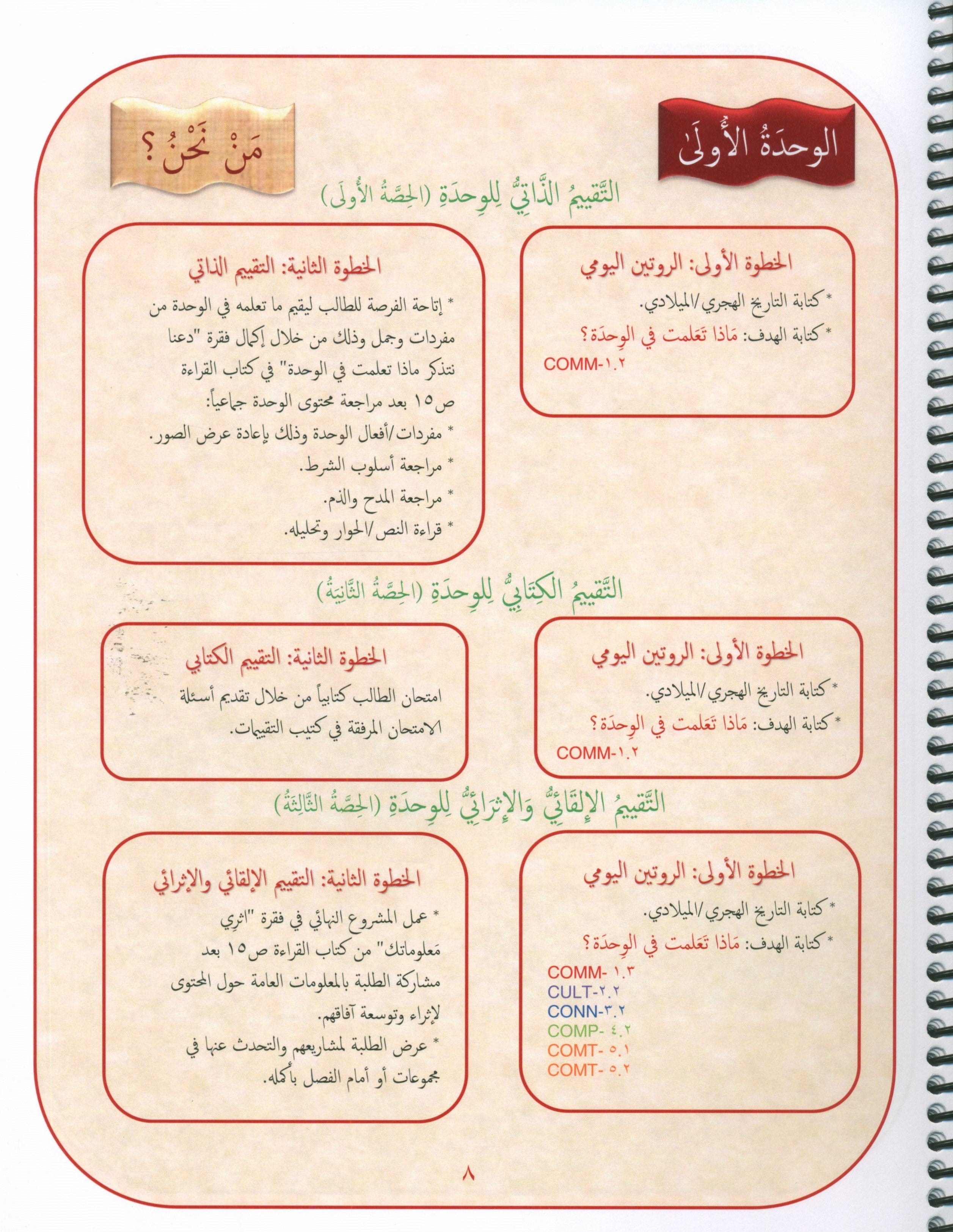 دليل المعلم لجيمس اللغة العربية المستوى الثامن