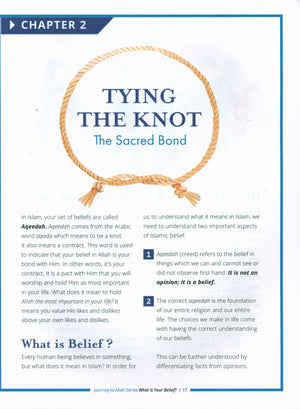 What is Your Belief : A Practical Guide to Knowing Allah (Journey to Allah Series)