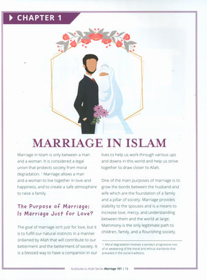 Marriage 101 : A Muslim's Guide to the Sacred Bond (Gratitude to Allah Series - Life Skills 3)