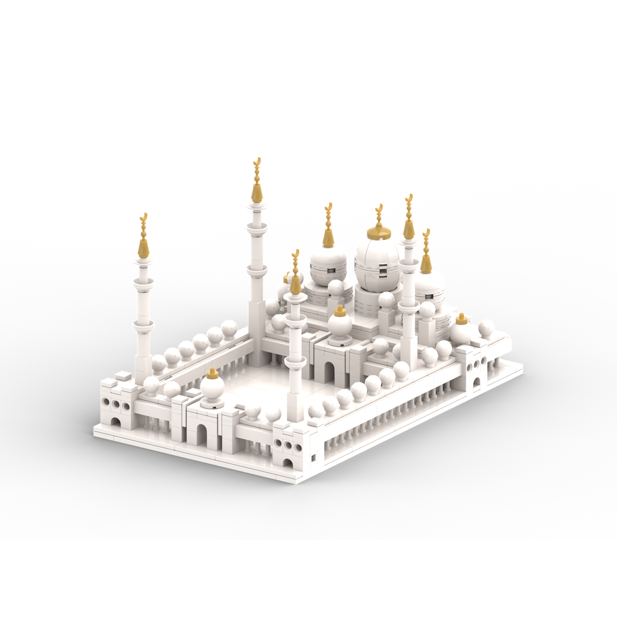 Abu Dhabi Mosque - Islamic Building Blocks Set Sheikh Zayed Grand Mosque