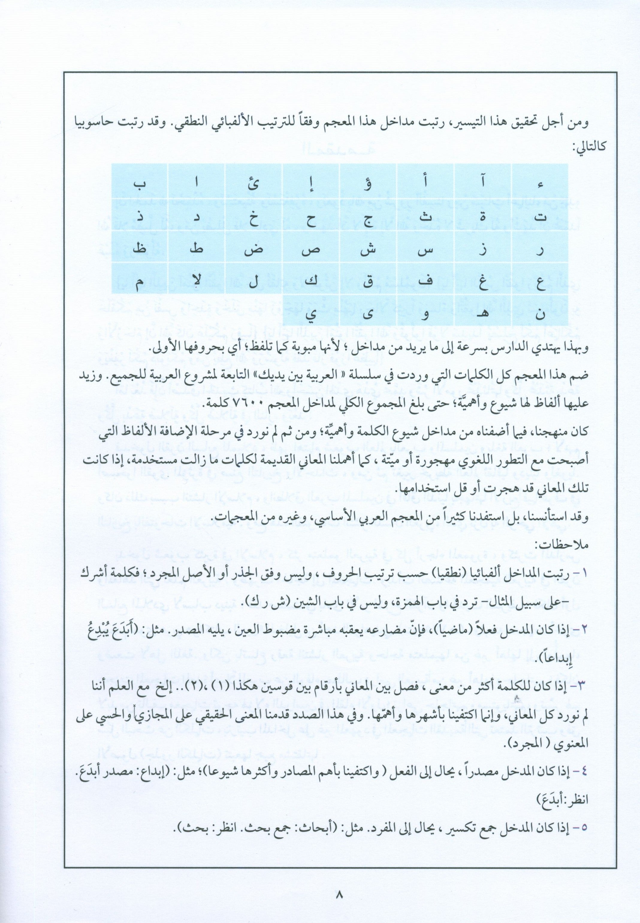 Arabic Between Your Hands Dictionary (Arabic-Arabic) المعجم العربي بين يديك