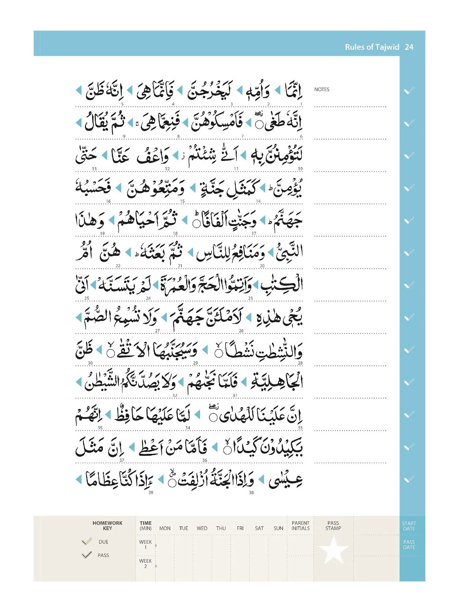 Rules of Tajwid (Urdu Script)