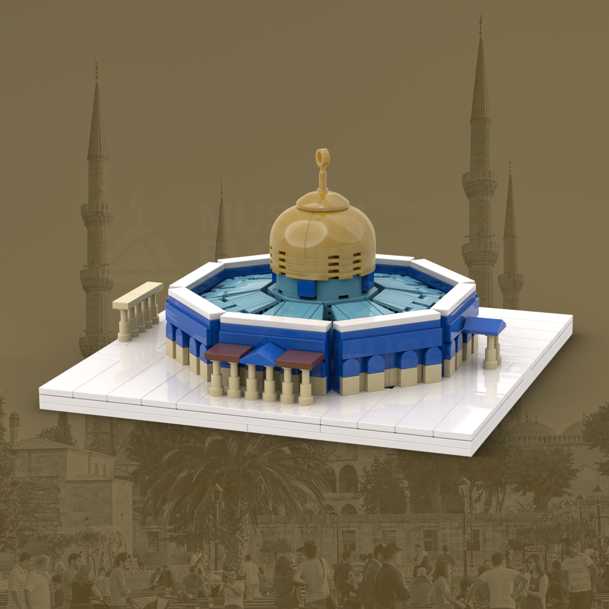 Al Aqsa - Islamic Building Blocks Set Dome Of The Rock