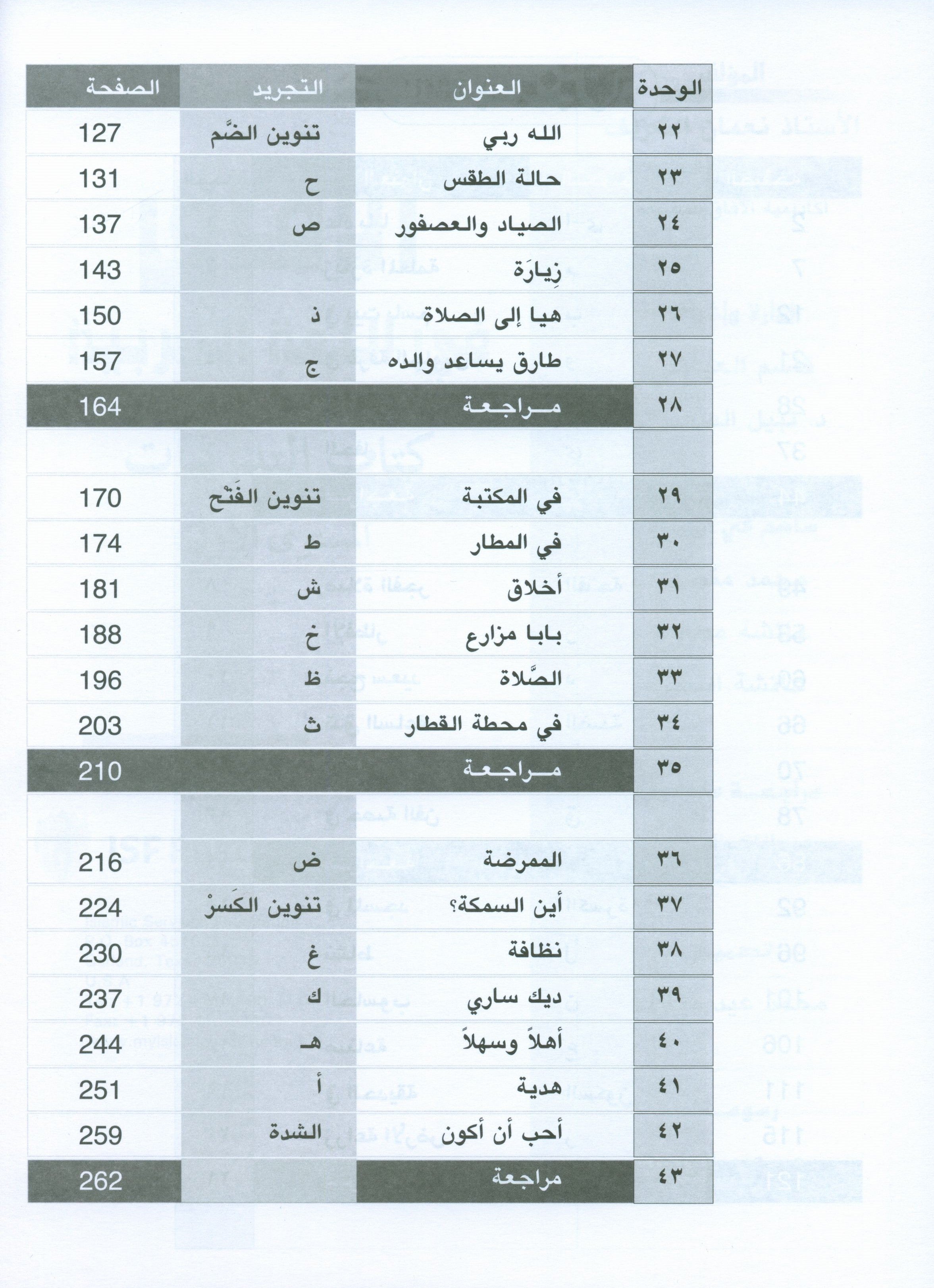 Horizons in the Arabic Language Workbook Level 1 الآفاق في اللغة العربية كتاب التدريبات