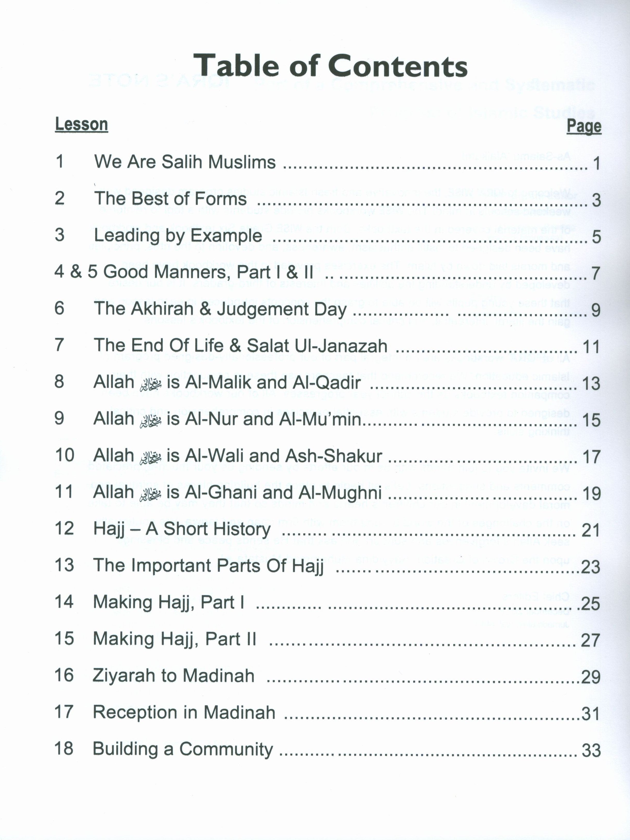 IQRA' WISE Workbook 6th Grade