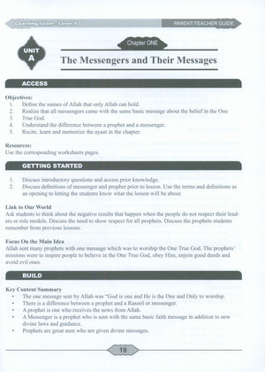 Learning Islam Weekend Edition Teacher / Parent Guide: Level 4