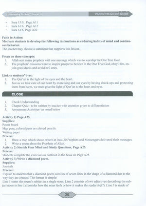 Learning Islam Weekend Edition Teacher / Parent Guide: Level 4