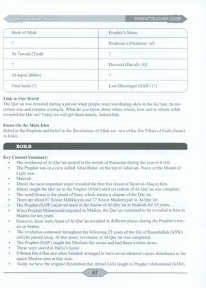 Learning Islam Weekend Edition Teacher / Parent Guide: Level 4