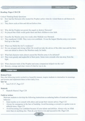 Learning Islam Weekend Edition Teacher / Parent Guide: Level 4