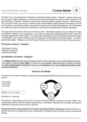 I Love Islam Teacher / Parent Guide Level 4 - First Edition