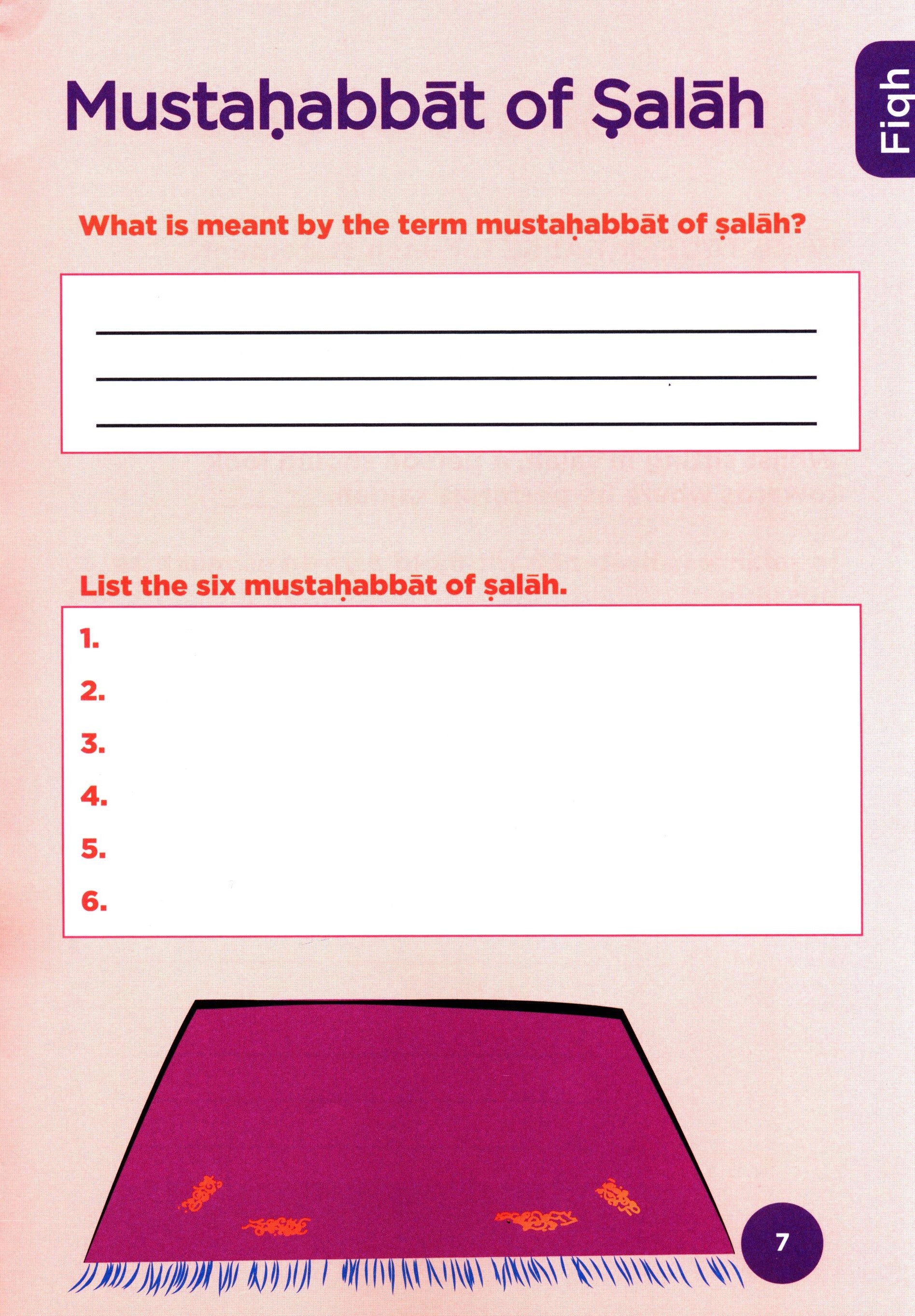 An Nasihah Islamic Curriculum Workbook 7