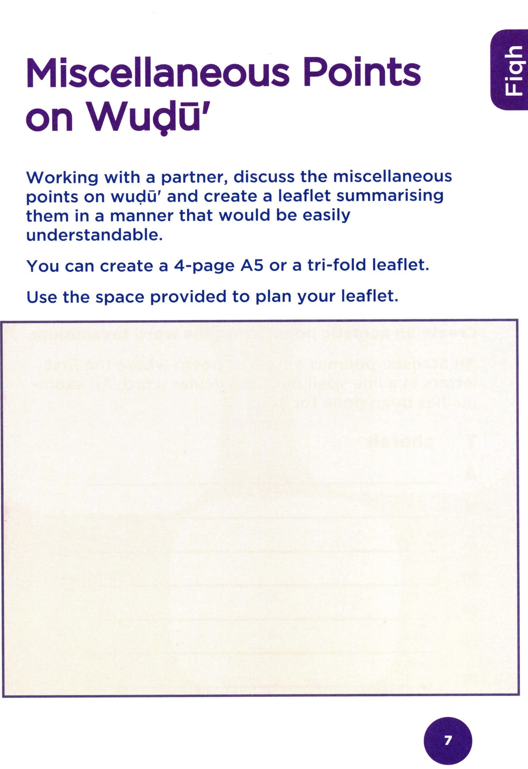 An Nasihah Islamic Curriculum Workbook 5