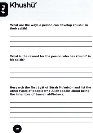 An Nasihah Islamic Curriculum Workbook 8