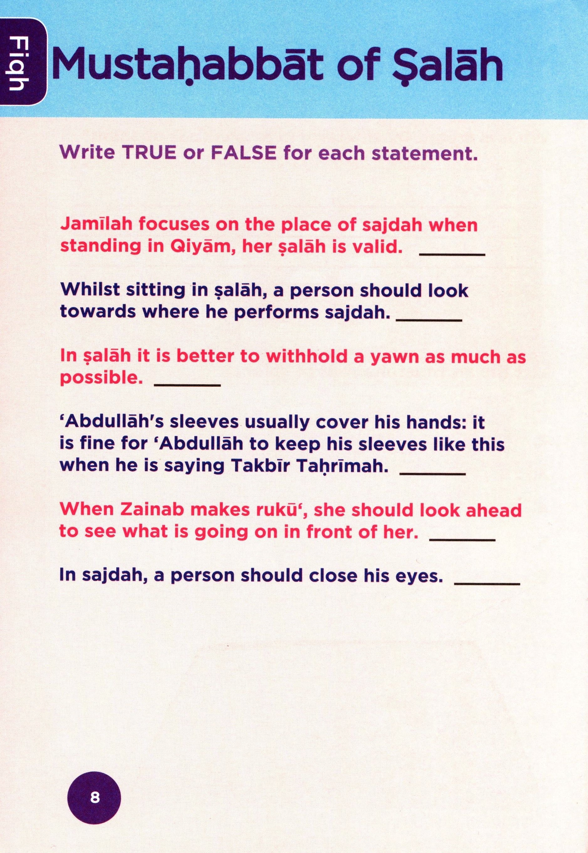 An Nasihah Islamic Curriculum Workbook 7