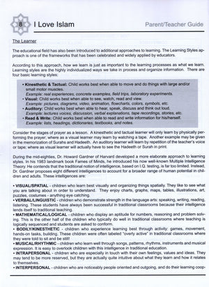 I Love Islam Teacher / Parent Guide Level 3 - First Edition