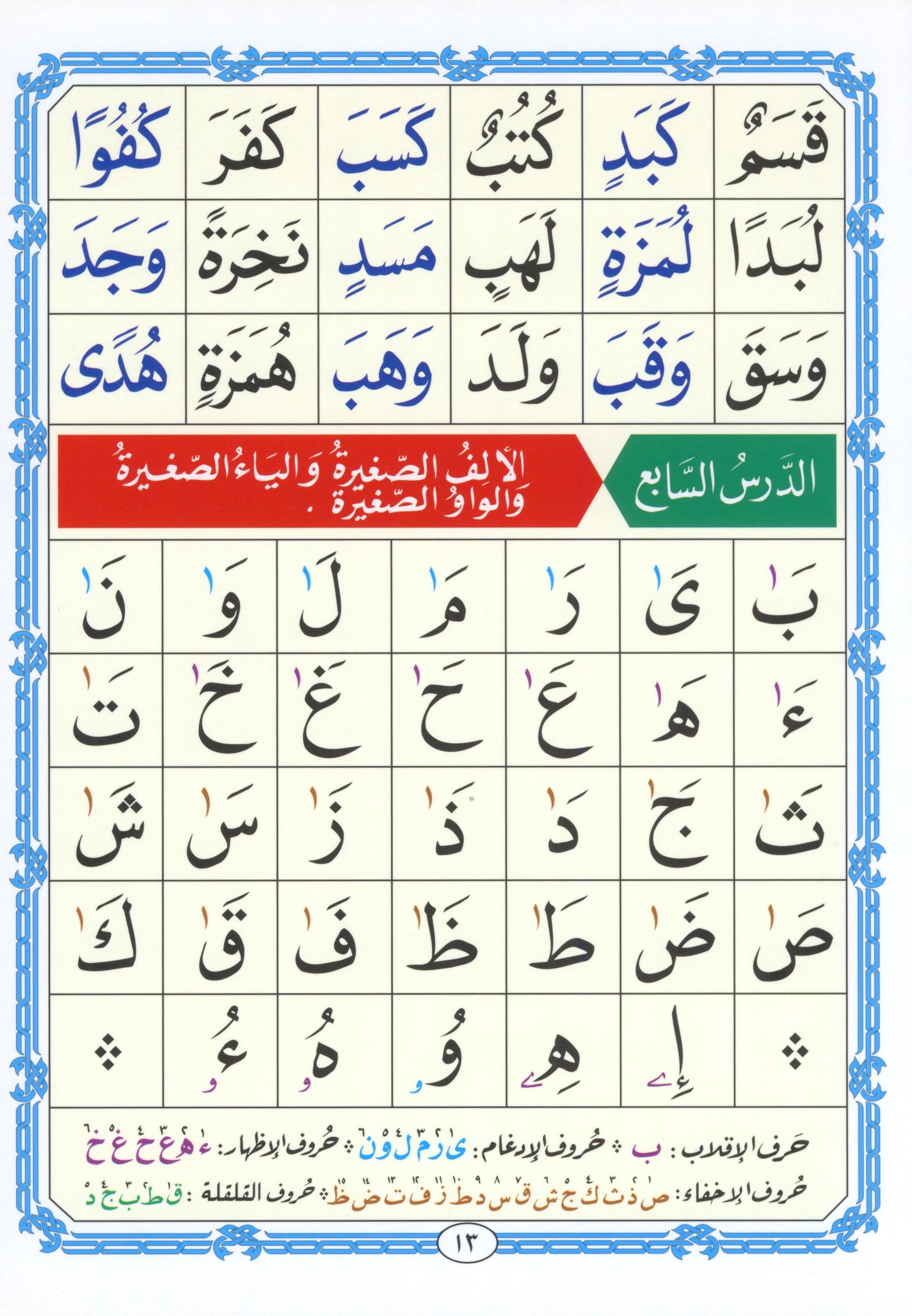 Al-Qaidah An-Noraniah KG Level القاعدة النورانية كتاب رياض الأطفال والتمهيدي (المقوى)