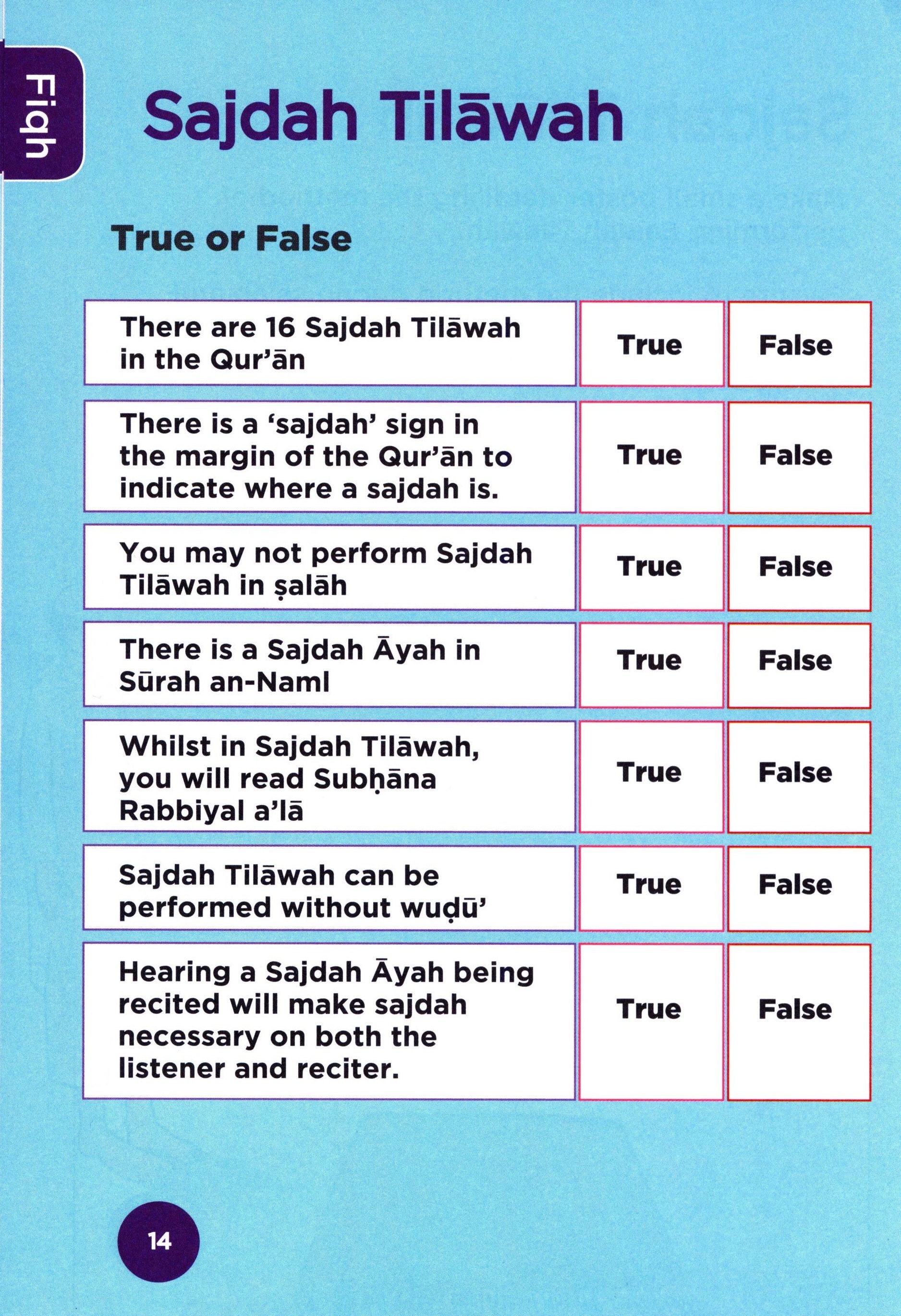An Nasihah Islamic Curriculum Workbook 7