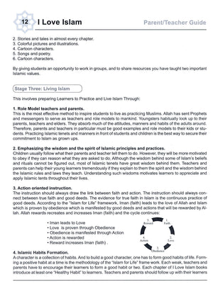 I Love Islam Teacher / Parent Guide Level 4 - First Edition
