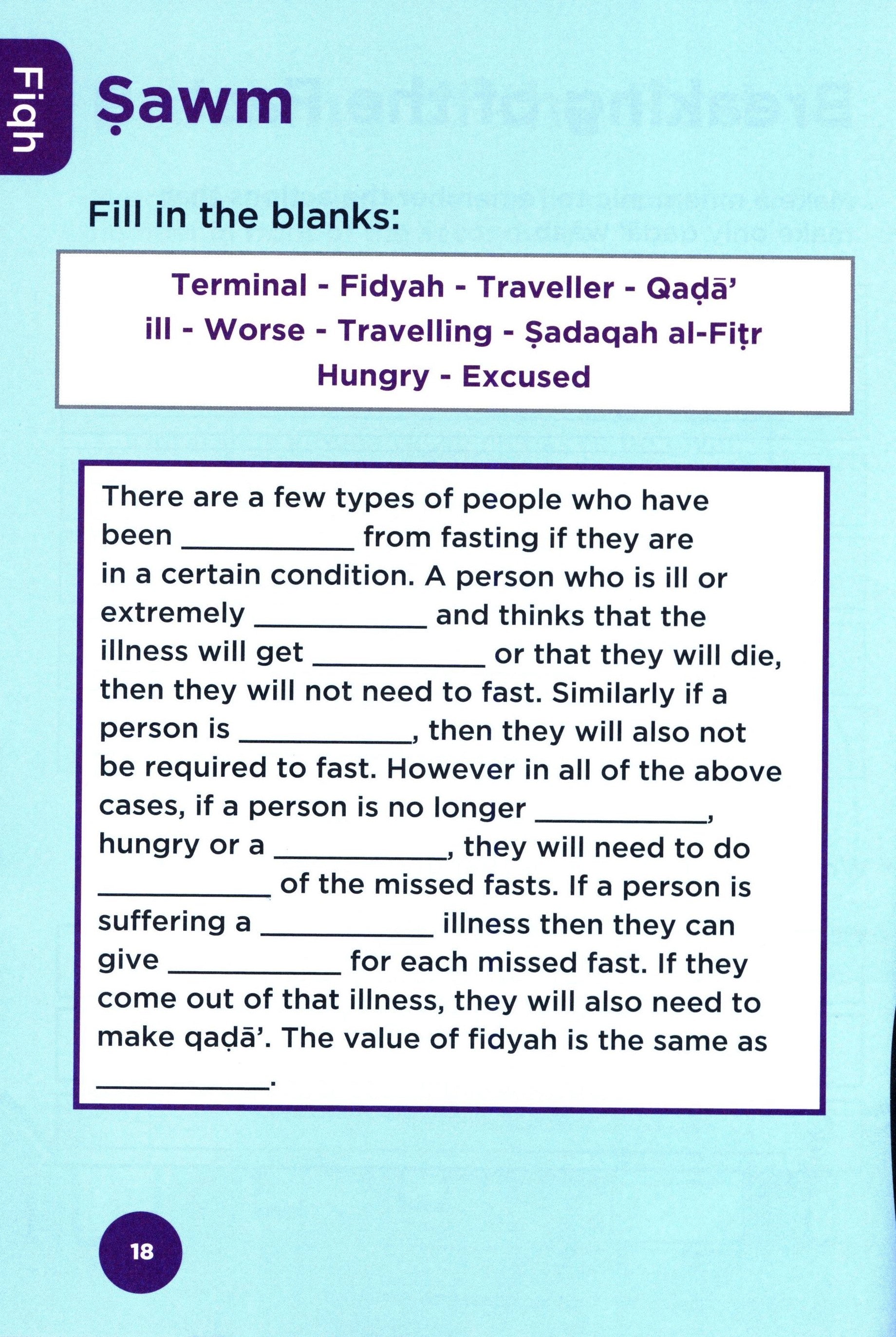 An Nasihah Islamic Curriculum Workbook 4