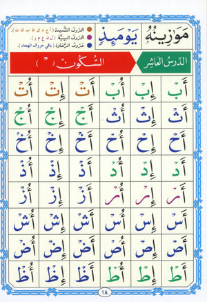 Al-Qaidah An-Noraniah KG Level القاعدة النورانية كتاب رياض الأطفال والتمهيدي (المقوى)