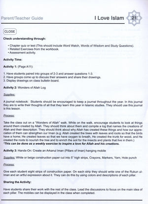 I Love Islam Teacher / Parent Guide Level 3 - First Edition