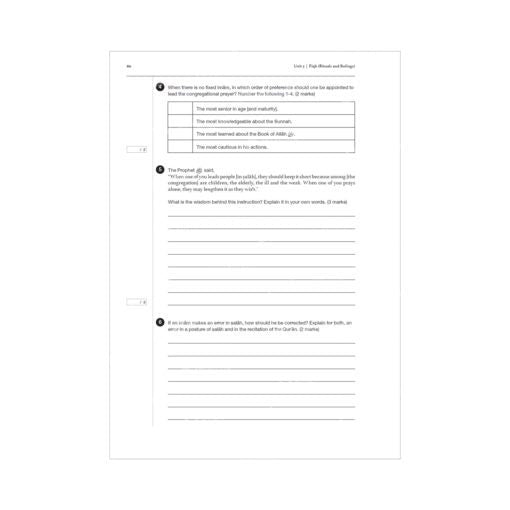 Safar Islamic Studies Workbook 8