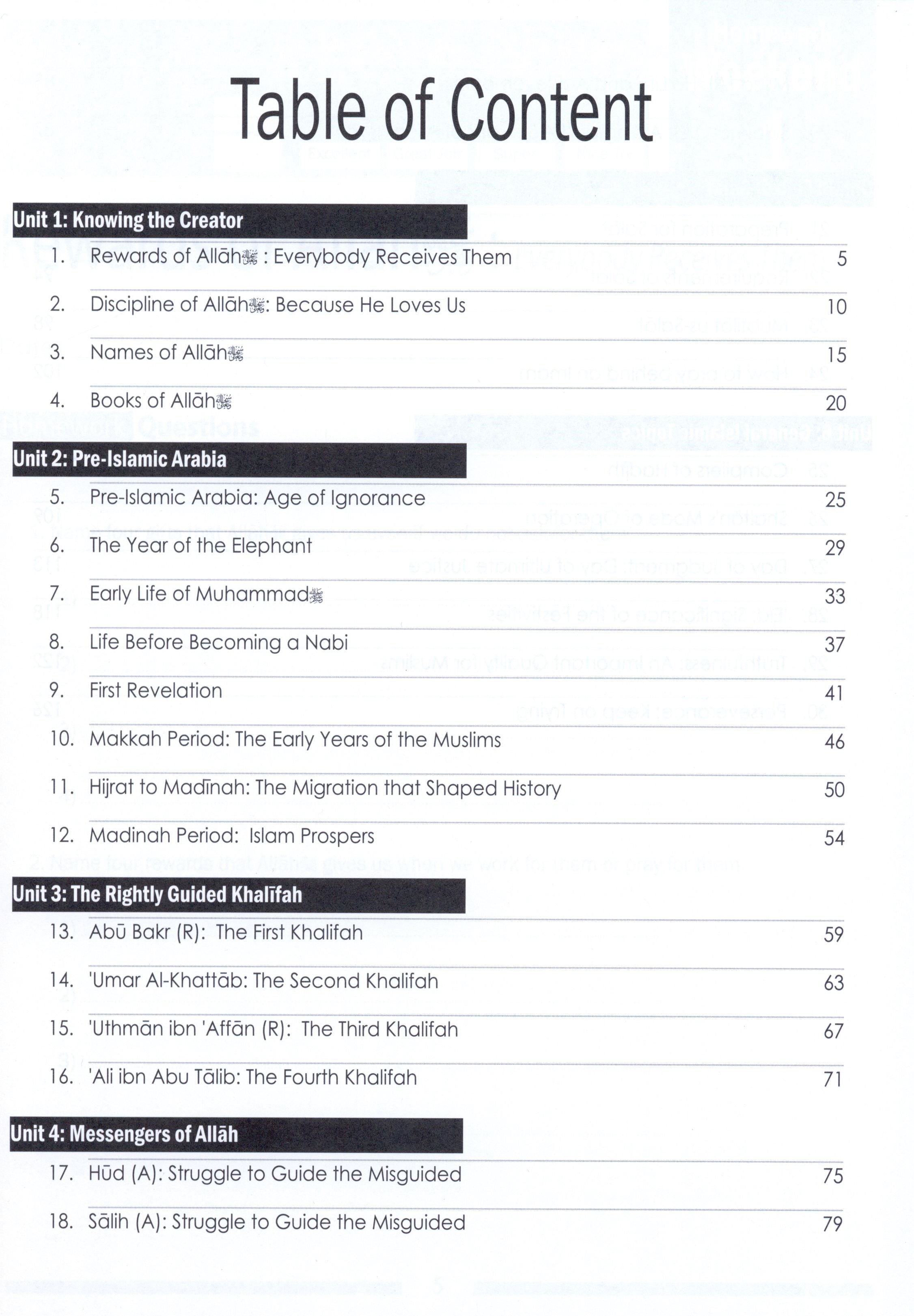 Weekend Learning Islamic Studies Workbook Level 4